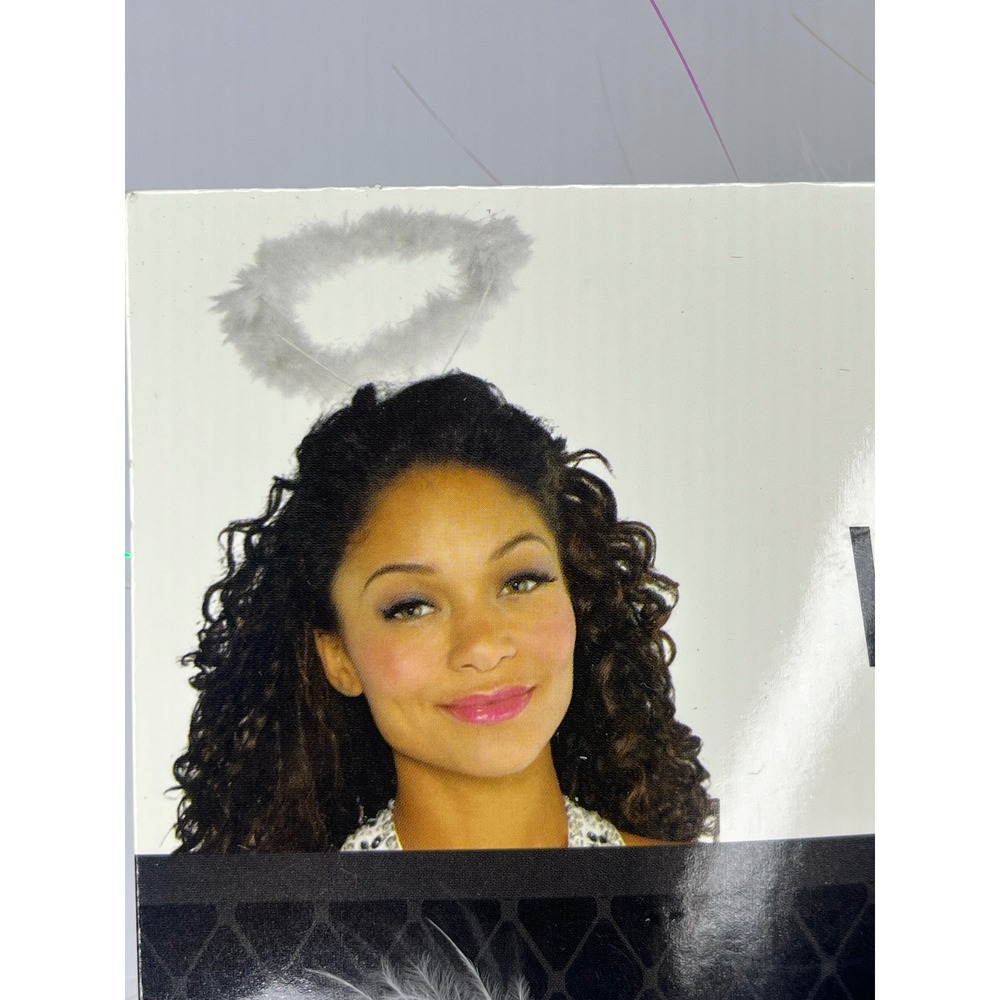 Amscan White Marabou Angel Halo Headband Adult Halloween Costume NWT